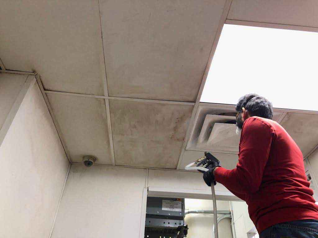 TCC - The Cleaning Company | Ceiling Tile Cleaning Services How To Clean Ceiling Tiles Without Removing Them